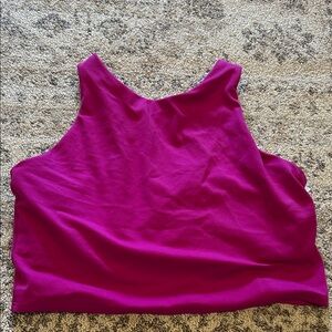 Athleta Fuchsia Sleeveless Cropped Tank